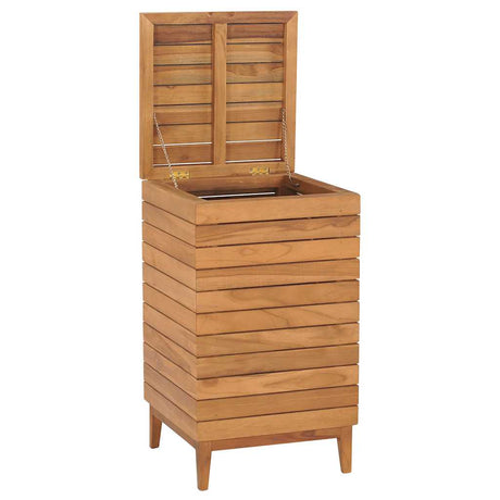 Vidaxl wasmand 40x40x70 cm massief teakhout