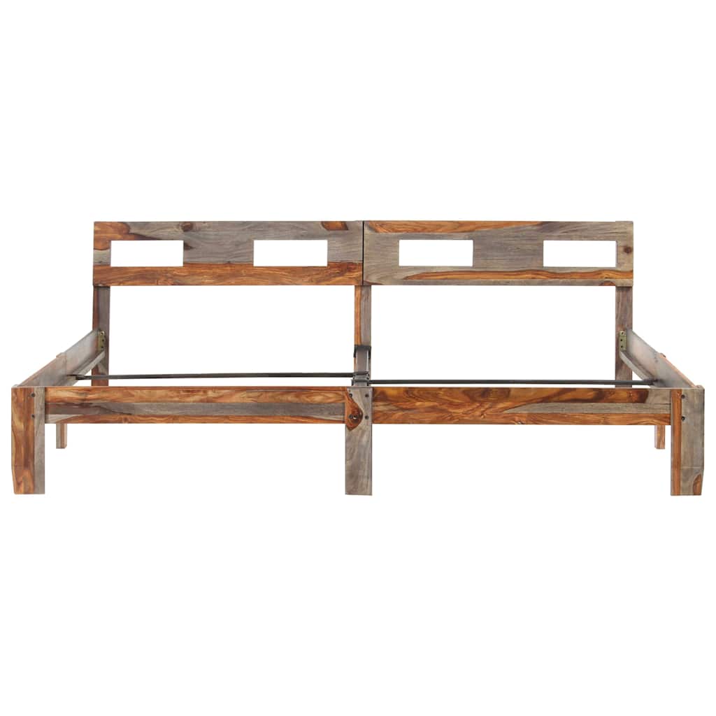 Vidaxl bedframe zonder matras massief hout 200x200 cm