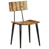 Vidaxl eetkamerstoelen 2 st massief gerecycled hout