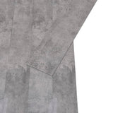 Vidaxx Bodendielen selbstklebend 4,46 m² 3 mm PVC Zement braun