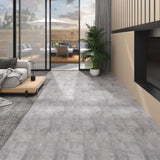 Vidaxx Bodendielen selbstklebend 4,46 m² 3 mm PVC Zement braun