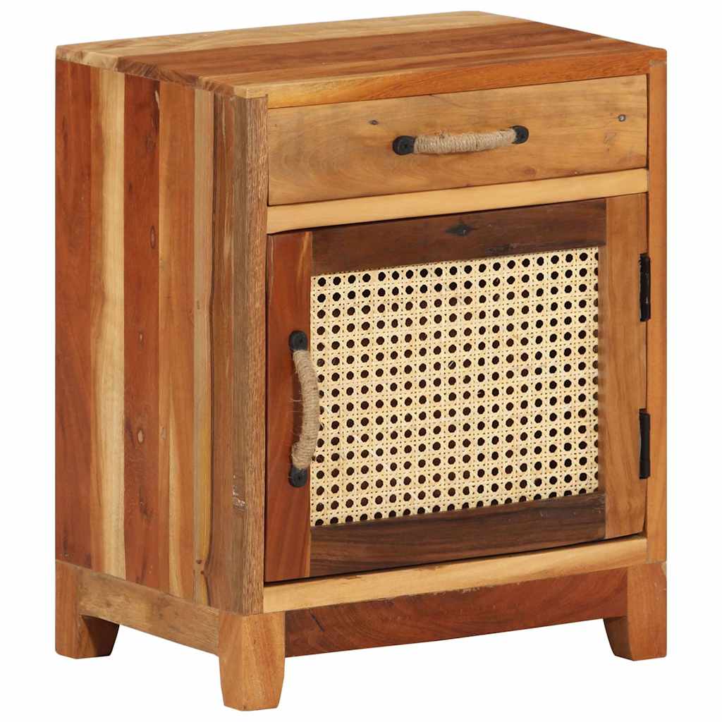 Vidaxl nachtkastje 40x30x50 cm massief gerecycled hout