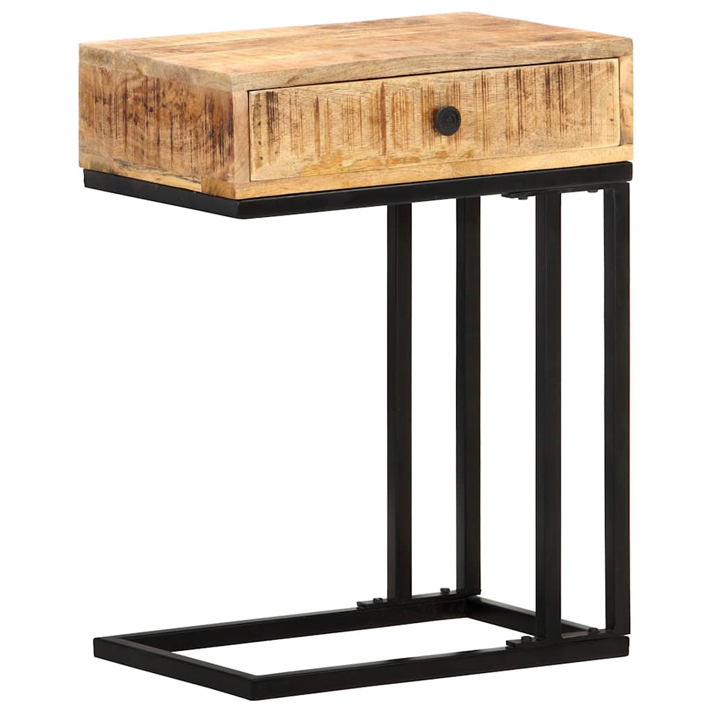 Vidaxl bijzettafel u-vormig 45x30x61 cm massief mangohout