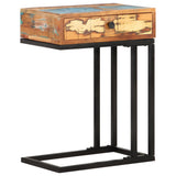 Vidaxl bijzettafel u-vormig 45x30x61 cm massief gerecycled hout