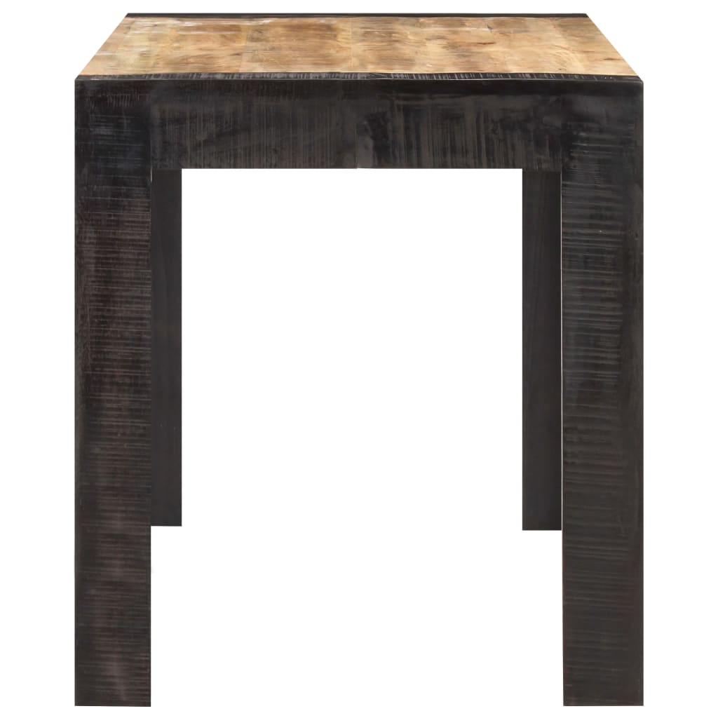 Vidaxl eettafel 140x70x76 cm massief ruw mangohout
