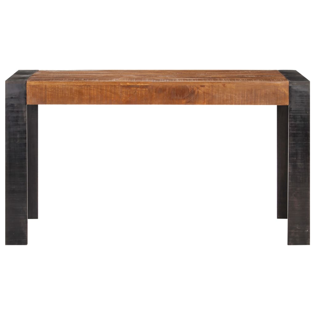 Vidaxl eettafel 140x70x76 cm massief ruw mangohout