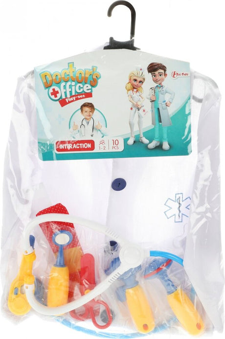 Toi-toys anziehset Arzt Junior Polyester weiß 10-teilig