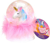 Traumpferd Schneekugel Einhorn mit Licht