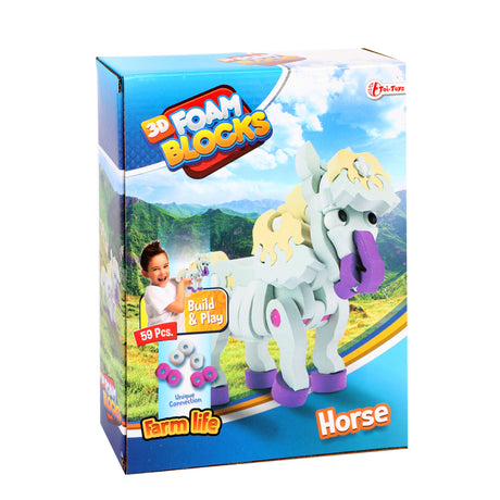 Toi-toys 3D Puzzle Bauschaum Pferd DIY Set s