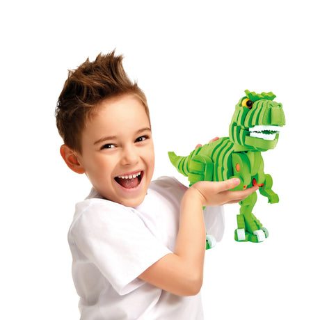 Toi-toys Bastelpuzzle Dinosaurier 25,8 cm grün 104-teilig