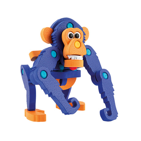 Toi-toys Bastelpuzzle Affe Junior 25,8 cm blau 59-teilig