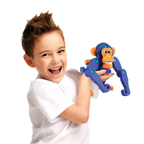 Toi-toys Bastelpuzzle Affe Junior 25,8 cm blau 59-teilig