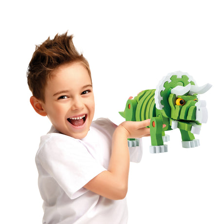 Toi-toys Bastelpuzzle Tricera Junior 25,8 cm grün 59-teilig