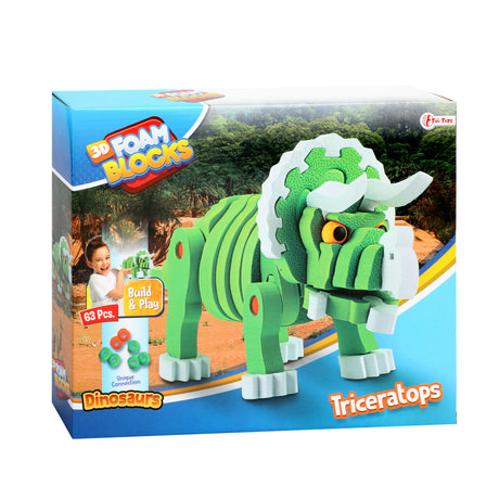 Toi-toys Bastelpuzzle Tricera Junior 25,8 cm grün 59-teilig