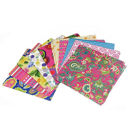 Toi-toys Bastelpapier-Set 100 bedruckte Blätter 20x20cm