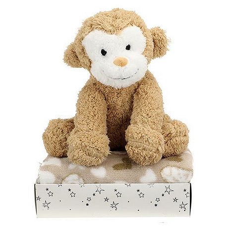Toi-toys Plüschaffe + Kuscheldecke in Geschenkbox