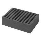 Proplus bordenhouder 34x25x14 cm geschikt voor 10 borden caravan organizer zwart