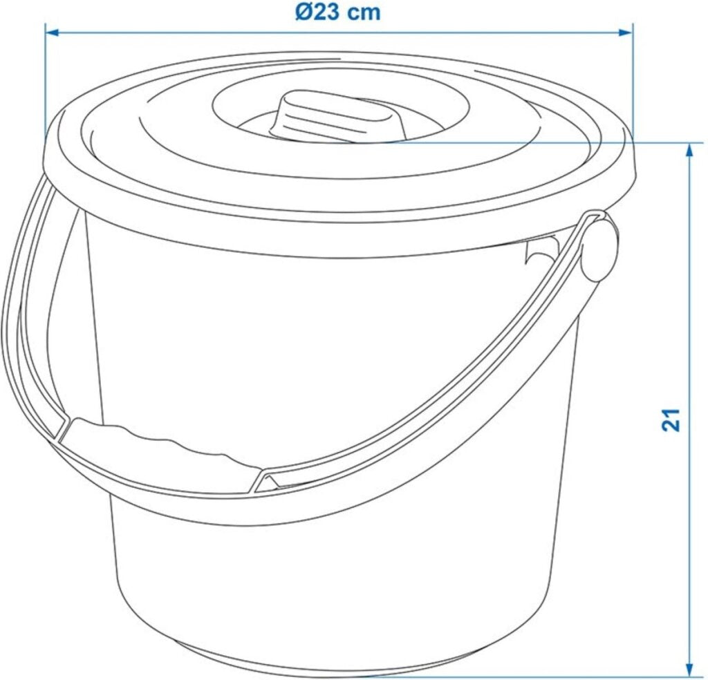 Proplus emmer 5l met deksel