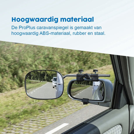 Proplus caravanspiegel vlak glas 410x140x190 mm