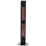 Gespenrte Gefangene Terrasse Heizung Diamond Dark 3000 W Roségold Carbon Schwarz