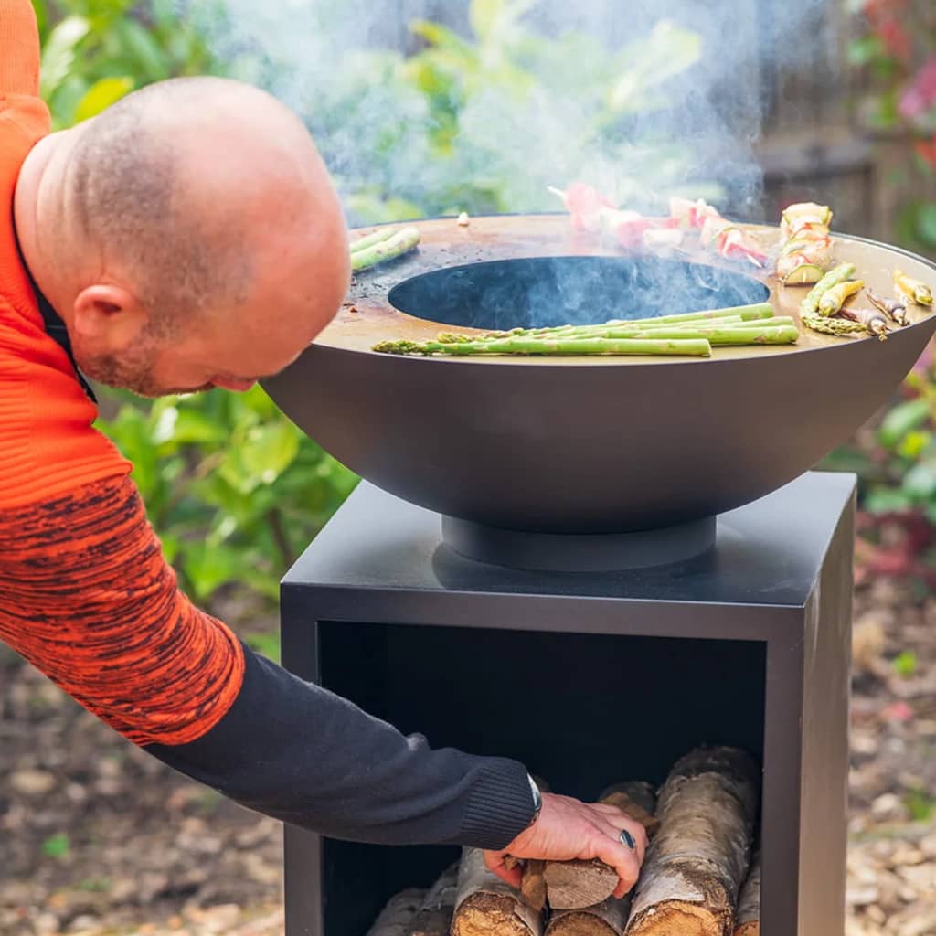 Redfire Fire Bowl mit Barbecuegrill Onyx mit Abdeckung 60 cm