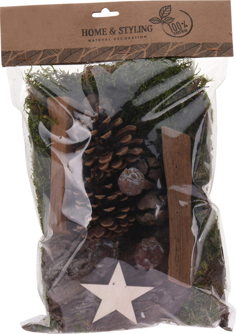 No brand Weihnachts-Potpourri-Mix 150 Gramm natürlich | 4 Stück