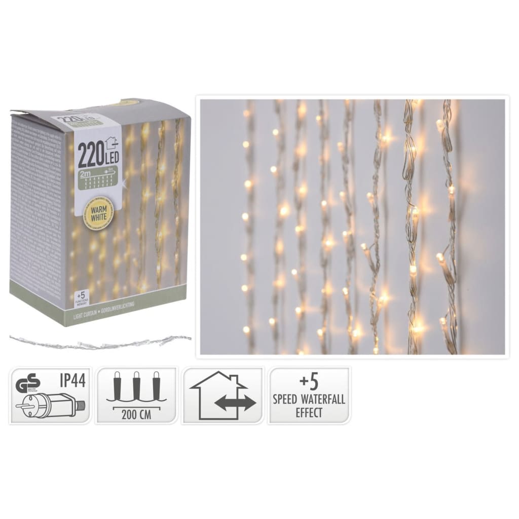 Ambiente Lichtvorhang mit 220 LEDs