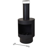 Progarden Prograrden Kamin mit Schornstein 112 cm Metall