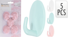 Plakhaakjes pp 5 stuks 4x3cm assorti kleur