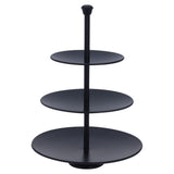 Ausgezeichnete Hauswaren Etagère 3-Laags 36,5 cm Matt Schwarz