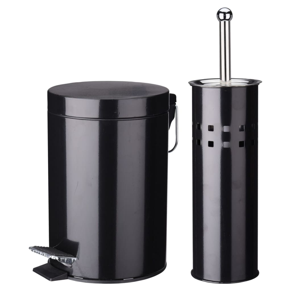 Ausgezeichnete Haushaltswaren-Hauswaren 2-teiliger Badezimmer Set Edelstahl Schwarz