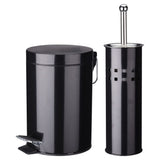 Ausgezeichnete Haushaltswaren-Hauswaren 2-teiliger Badezimmer Set Edelstahl Schwarz