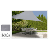 Prograrden Schatten Tuchdreieck 3x3x3 m Grau