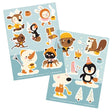 Bora stickervellen 2 x a6. hot chocolat
