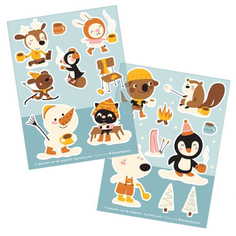 Bora stickervellen 2 x a6. hot chocolat | 5 stuks