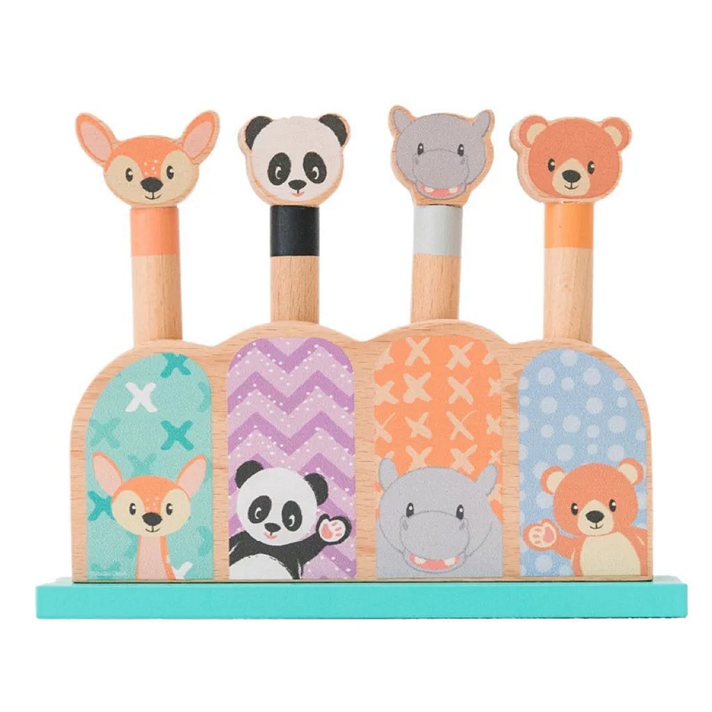 Studio-Zirkus-Popup-Tiere aus Holz
