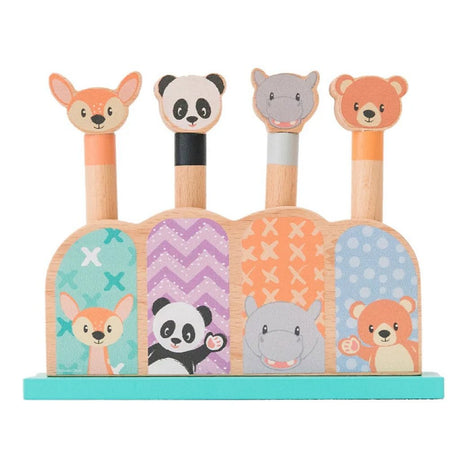 Studio-Zirkus-Popup-Tiere aus Holz