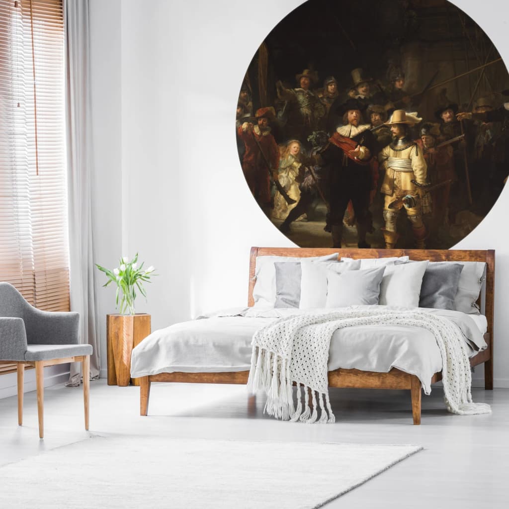 Wallart Wallow Kreis Die Nachtuhr 190 cm