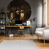 Wallart Wallow Kreis Die Nachtuhr 190 cm