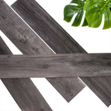 Wallart-Bretter aus Holz aus Sandwood Eiche Holzkohle schwarz
