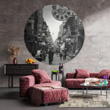 Wallart Wallart Wallow Circle Hong die alten Tage 142,5 cm