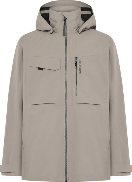 Didriksons Aston USX JKT 5 Unisex Outdoor-Jacke – Aschbraun