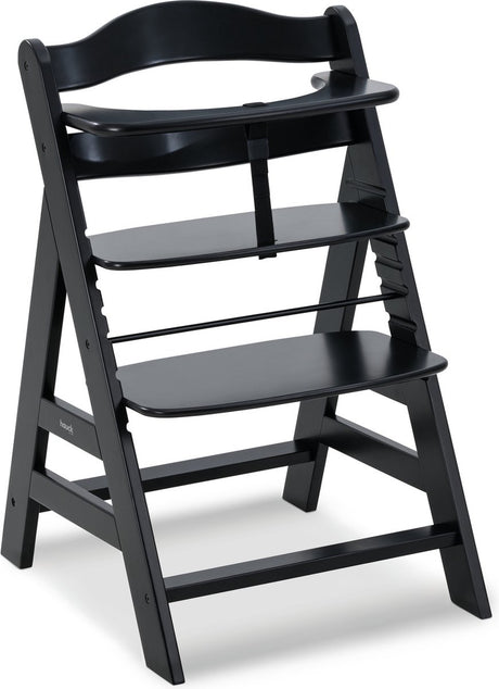 Hauck Hochstuhl Alpha+ Schwarz – FSC®-zertifiziertes Buchenholz – Schwarz