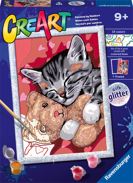 Ravensburger Creart Painting bei Nummer - Friedliches Kätzchen