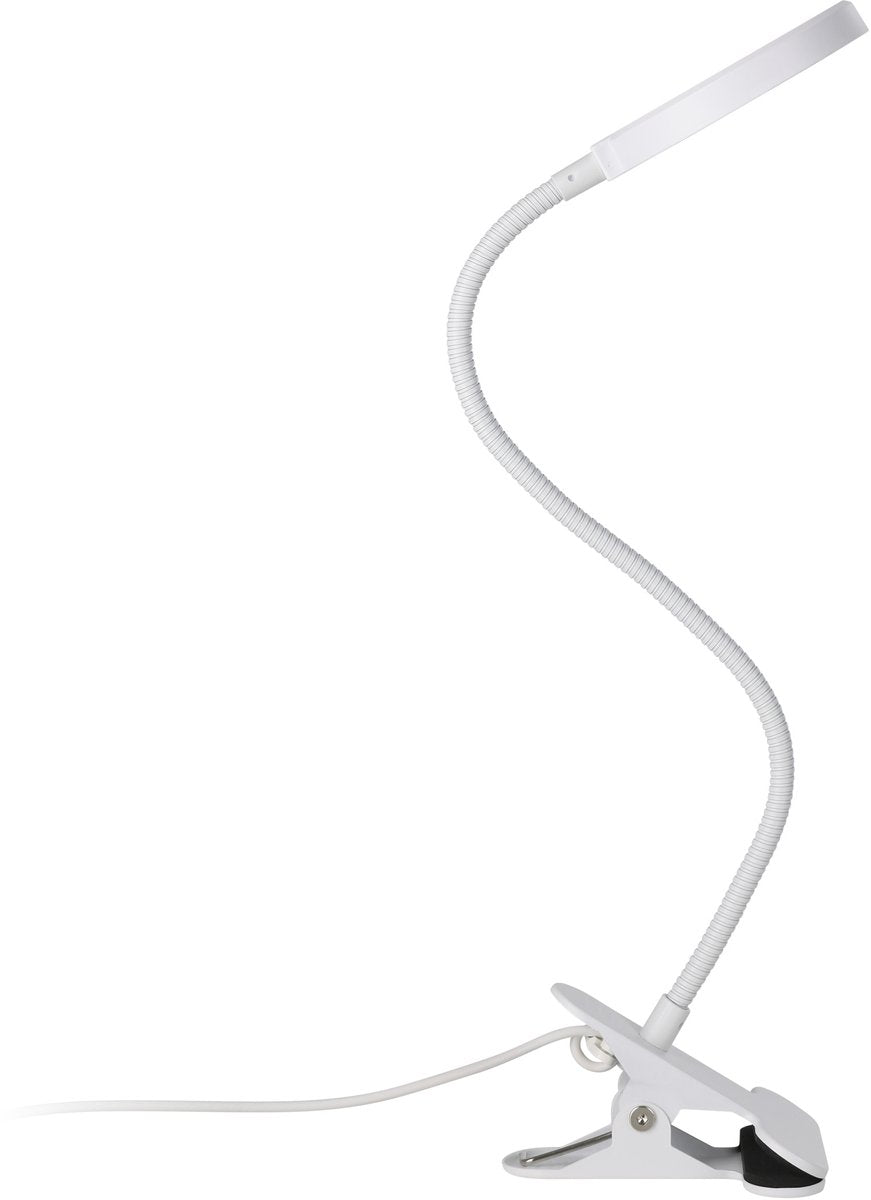 Eglo casetto klemspot - bureaulamp - klemlamp - leeslamp - led - 49,2 cm - wit