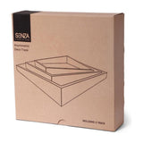 No Brand Senza Tabletts blau 30 cm 3er-Set
