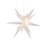 Lumineo Lumineo Weihnachtsstern PVC Dauerweiß 6 LEDs Indoor Outdoor 60 cm