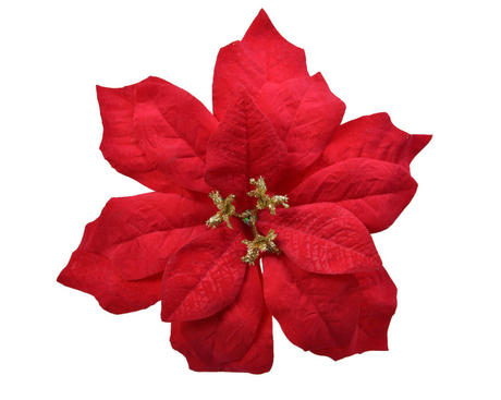Decoris-Blume auf Clip-Weihnachtsstern, Durchmesser 16 cm