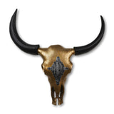HSM Collection Buffalo Head Decorative L 80x10x80 cm