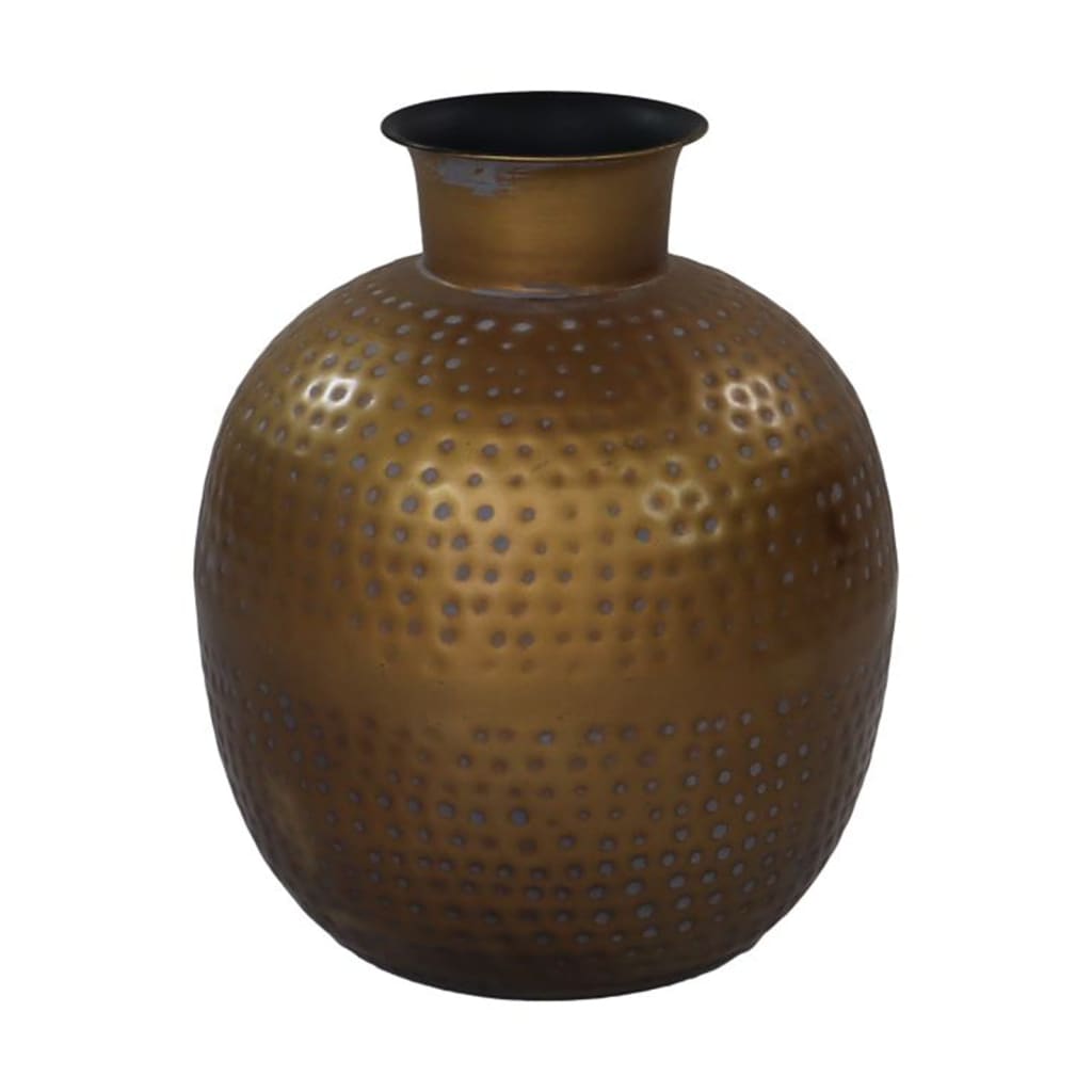 HSM Collection HSM Collection Vase Padua klein 30 x 35 cm Gold und Grau